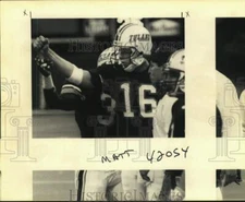 1992 Press Photo Tulane's #16 football player on the field. - nos36409