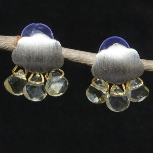 New Handmade Stylish Natural Crystal Gem Gemstone Women Earrings Gift - Picture 1 of 2