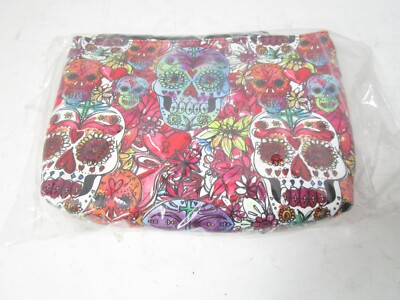 Skull Watercolor Clutch Purse Passport Zipper Wallet Handbag Skull Watercolor Clutch Purse Passport Zipper Wallet Handbag