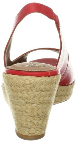 Corso Como Ellis Red Leather Espadrille Sandal 11 - Picture 4 of 7