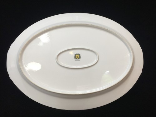 Vintage Imperial Craftsman Japan Porcelain China Begonia Oval Serving Platter - Picture 5 of 6