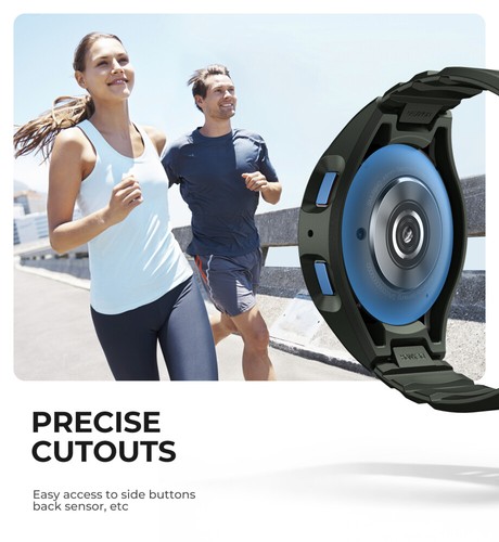 Funda resistente a prueba de golpes Dexnor para reloj Samsung Galaxy 6 bandas 40 mm/44 mm - Imagen 84 de 103