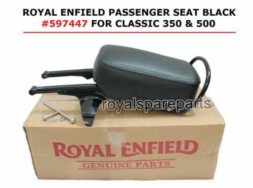 Véritable Royal Enfield C5 Classique Pillion Droite Siège Kit 597447 Noir