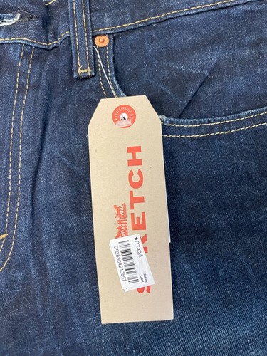 Jeans Levis 569 para hombre 32x32 azules sueltos rectos elásticos de algodón nuevos con etiquetas - Imagen 7 de 19