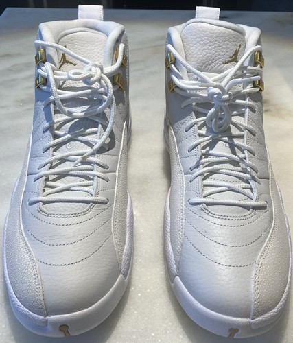 Air Jordan 12 Retro OVO White/Gold Sneakers NIB Size Mens 10 SKU 873864102 Drake - Picture 4 of 13