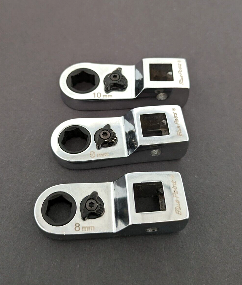 BLUE POINT 3/8" Drive 12Point Metric Ratcheting Crowfoot Wrench Set