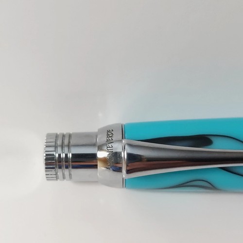 Monteverde Turquoise Grafica Rollerball Pen Thick Barrel In Box (No Monogram) - Picture 4 of 19
