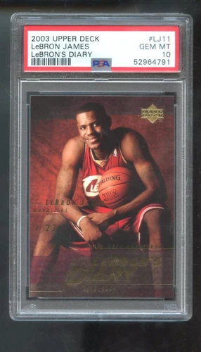 2003-04 Upper Deck LJ11 Lebron James Diary ROOKIE RC PSA 10 Graded Card Lebron's