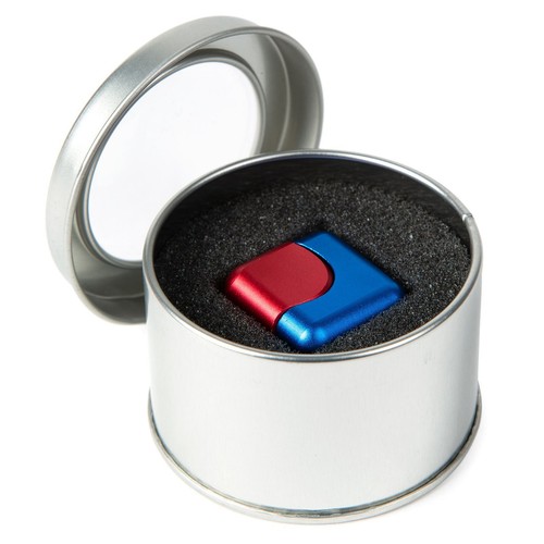 Bopster Cube Remue Centrifugeuse Main Jouet 360 Rotatif Métal Anti Stress Rouge/ - Imagen 5 de 6