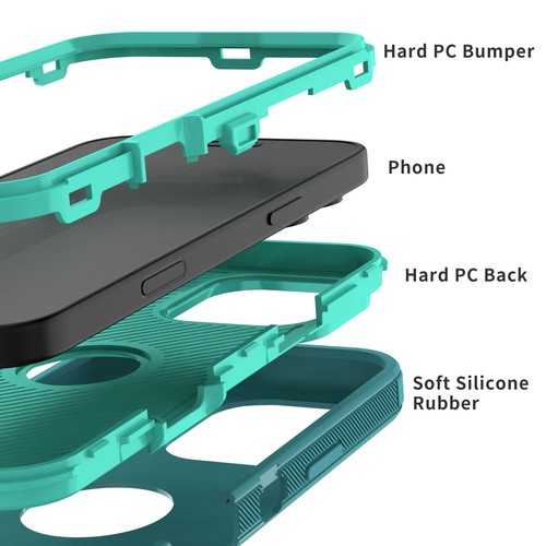 For Apple iPhone 16 Pro Max/Pro 16 Plus Case Heavy Duty Shockproof Hybrid Cover - Picture 5 of 55