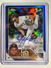 K259,478 - 2023 Topps Chrome Rookie Auto Blue #RAAE Anderson Espinoza #/150