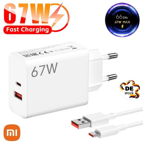 Für Xiaomi 67W Schnell Ladegerät Netzteil 6A USB-C Kabel Mi 11/12s Ultra 12 13 - Zdjęcie 3 z 17