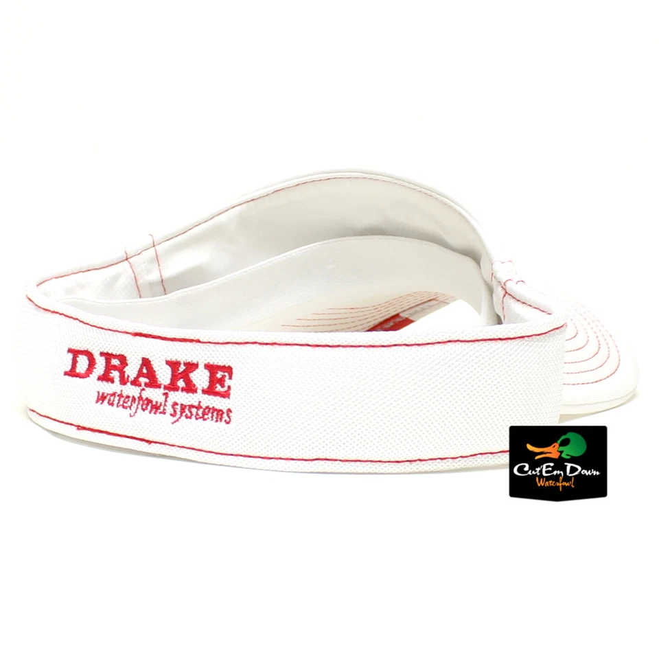 DRAKE WATERFOWL GAME DAY FITTED VISOR ARKANSAS RED WHITE XL 2XL FLEX FIT - Image 3 of 3