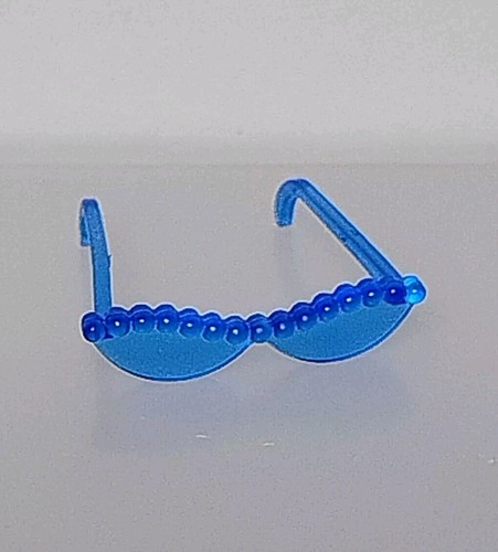 Barbie Mattel Puppe blau Perlengestell Sonnenbrille Zubehör
