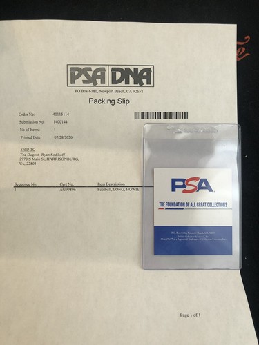 Fútbol americano Howie Long autografiado (personal) - certificado PSA/ADN - Imagen 8 de 8