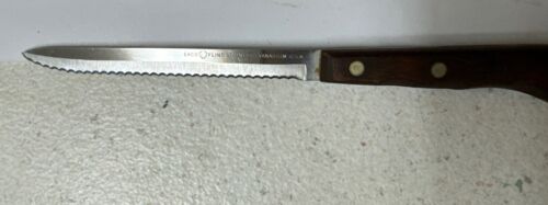 ☑️ Vintage EKCO Flint Stainless Vanadium Serrated Knife USA 4 1/2” Blade - Picture 4 of 4