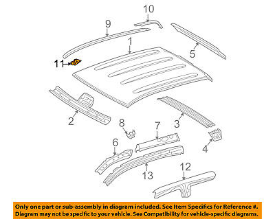 TOYOTA Genuine 75556-0T022 Roof Molding