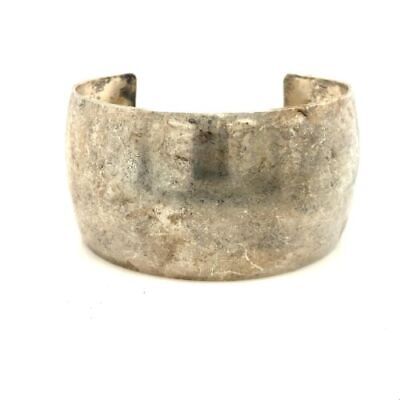 Spectacular Vintage Native American Navajo Signed Sterling Silver Hammered Huge Bracelet Spectacular Vintage Native American Navajo Signed Sterling Silver Hammered Huge Bracelet