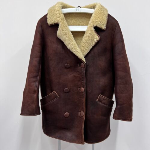 Vintage Morlands Sheepskin Coat Jacket Women's Size M | eBay