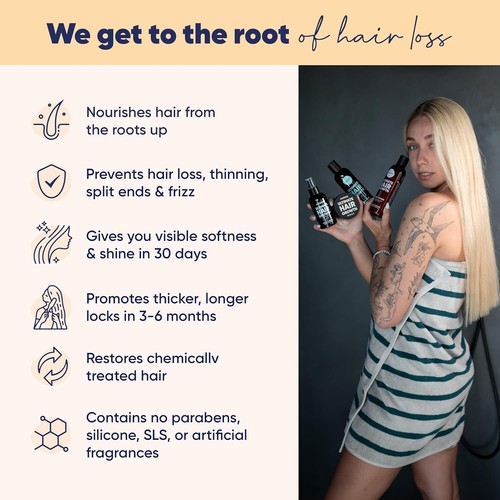 Moerie Ultimate Hair Growth Shampoo Conditioner Spray Biotin & Minerals - Picture 4 of 5