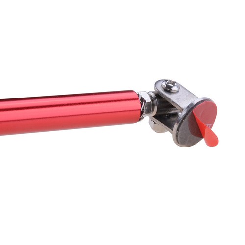 Pair Red 15cm Adjustable Front Bumper Lip Splitter Rod Strut Tie Bars Support - Picture 8 of 8