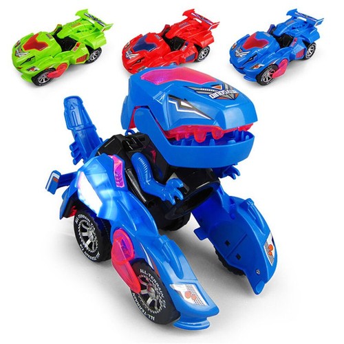 Transforming Dinosaur LED Car Automatic Dino Car For Kids 3+ Years Old Gifts B - Picture 5 of 26