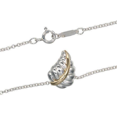 TIFFANY&Co. Collier Feuille vendre Argent 925/K18 Or Jaune 4,29g Femme