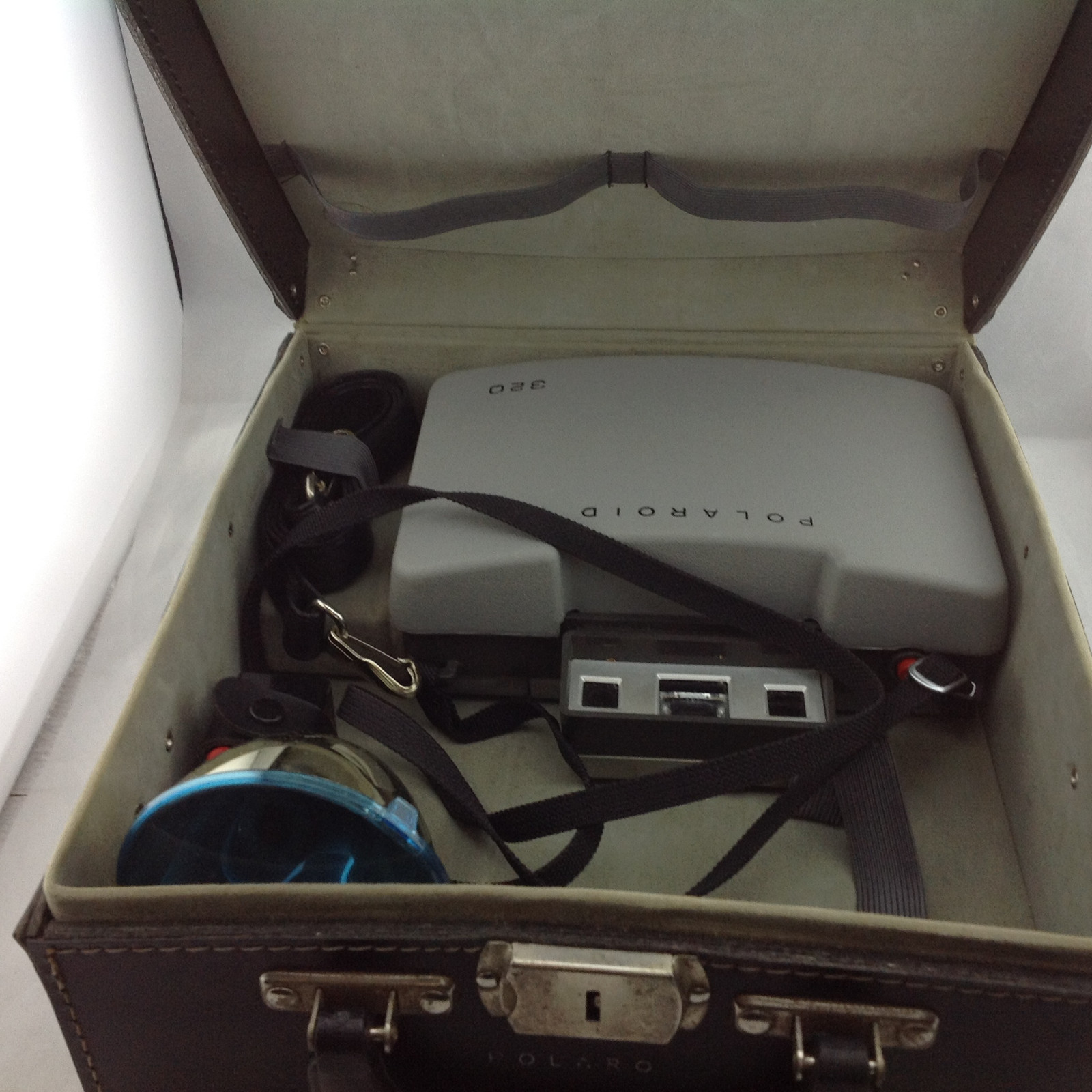 Polaroid Instant Camera Set with Black Leather Handle Case-image