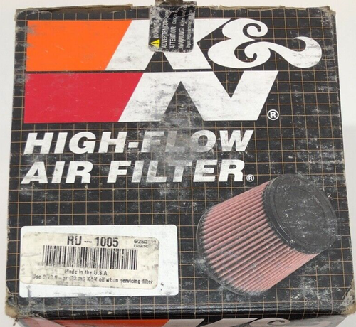 K&N 4.5" id AIR FILTER RU-1005 LTR450 YFZ450R FUEL CUSTOMS HYBRID WALSH trx450r - Picture 2 of 2
