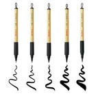 Set of 5 Bimoji Fude Brush Pens for Calligraphy Drawing and Lettering