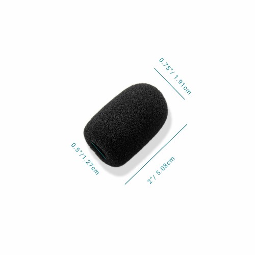 3-Pack Microphone Windscreen, Headset Windscreen, Mic Foam Covers - Picture 2 of 6