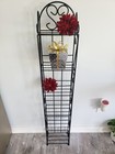Elegant 6-Shelf Black Metal Display – Perfect for Books, Plants & Decor!
