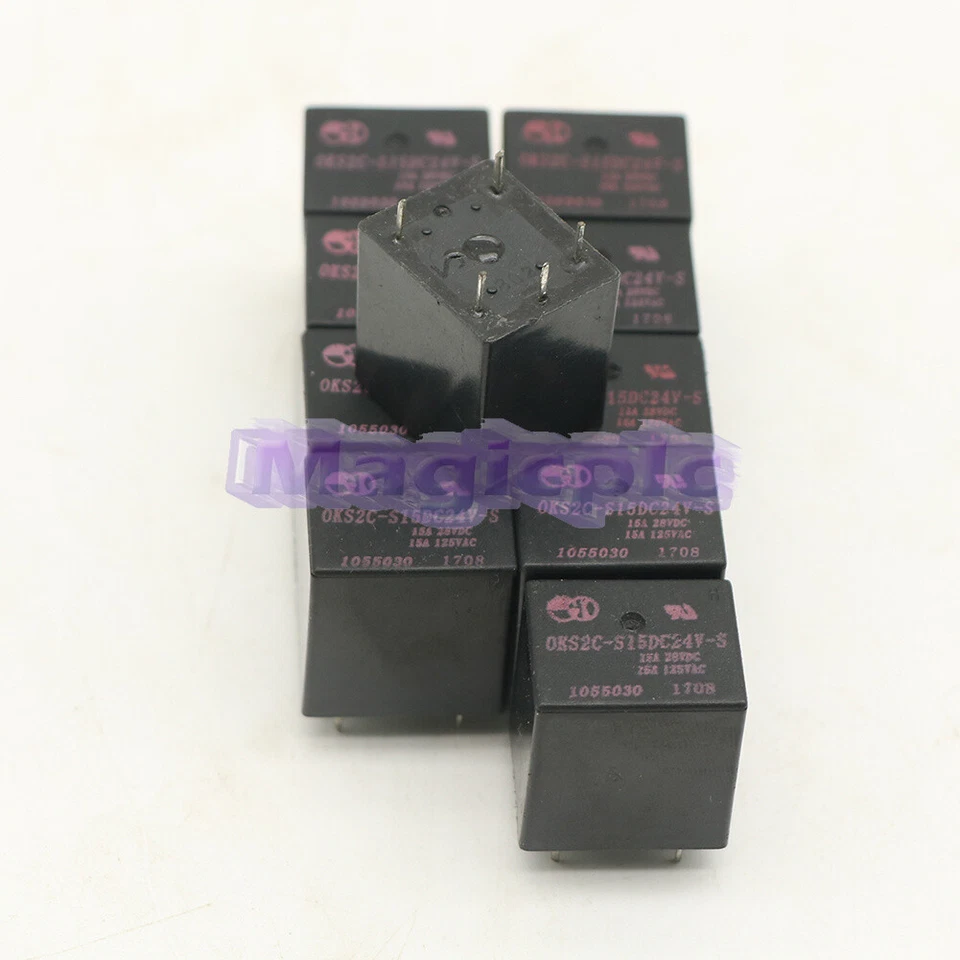 10PCS NEW OKS2C-S15DC24V-S Power Relay 24VDC 5Pins 15A 125VAC /RS - Image 3 of 4
