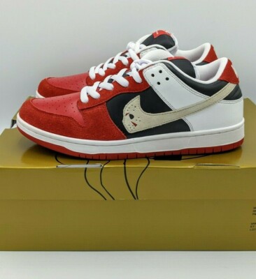 Warren Lotas Jason Dunk Low Red Sneakers - 106420001419