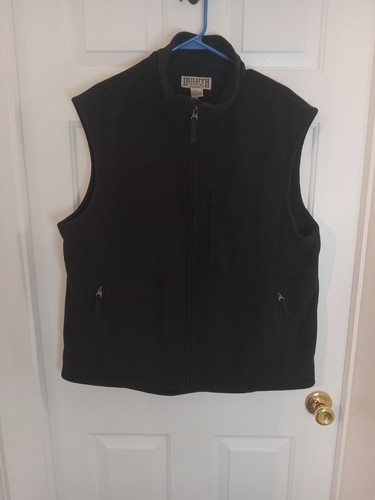 Duluth Trading Fleece Vest Mens Extra Large  Black Windproof Full Zip