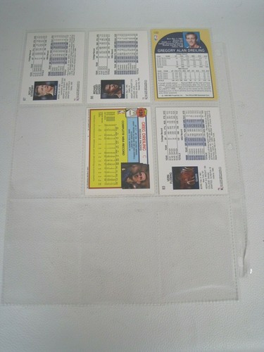 Lote de 5 cartas de jugador de la NBA Indiana Pacers con hoja de carpeta (Greg Dreiling, raras) - Imagen 2 de 12