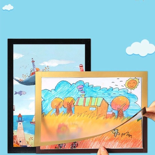 A3 A4 Size Kids Artwork Magnetic Picture Photos Frame Art Projects Display - Picture 3 of 22