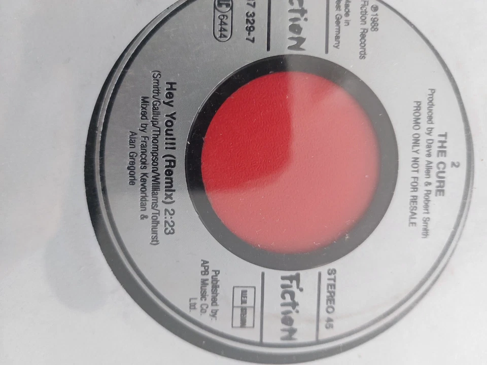 THE CURE -Hot Hot Hot !!!-Very Rare UK Promo 7" / Custom Sleeve (Vinyl Record) Foto 3 de 4