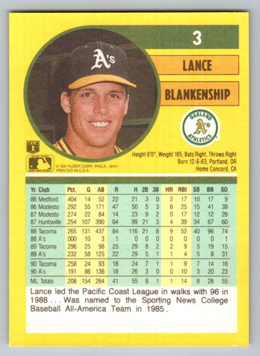 1991 Fleer Baseball #1-249. SET BREAK YOU PICK. BUY 2+, GET FREE SHIPPING - Picture 7 of 453
