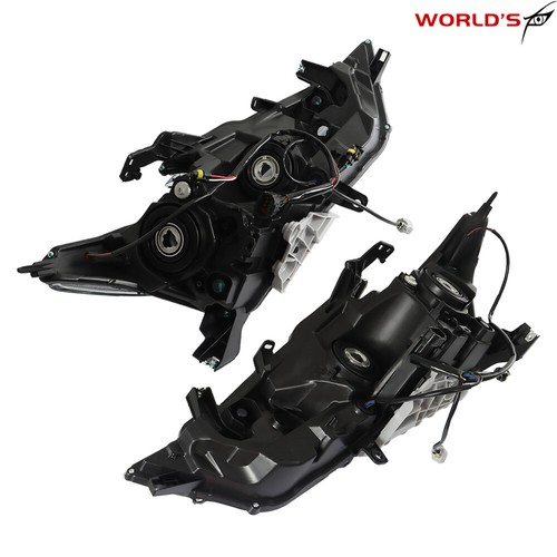 Headlights For nissan maxima S SL SV Halogen w/ LED DRL Black RH+LH 2016-2018 - Picture 12 of 15