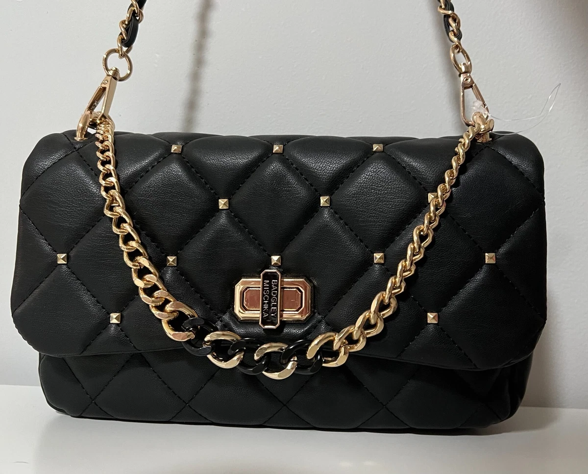 Badgley mischka quilted outlet bag