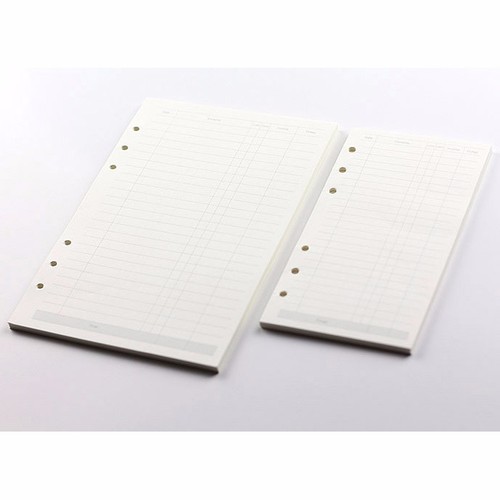 A5/A6 Accountant Plan Diary Notebook Insert Refill Note Paper Organiser 45Sheets - Picture 5 of 9
