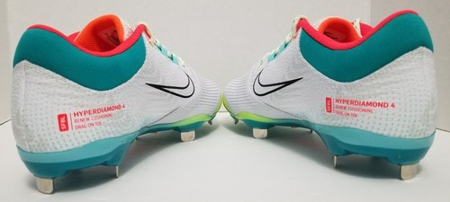 Botines de softbol lanzamiento rápido Nike Hyperdiamond 4 Pro para mujer talla 8 CZ5920-107 - Imagen 11 de 12