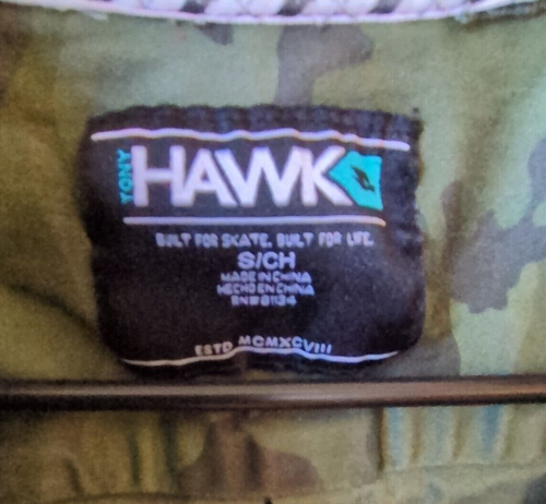 Boys Tony Hawk Size Small Zip up Camouflage Jacket With A Hoodie - Picture 7 of 9