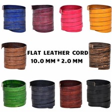 Xsotica  Genuine Flat Leather Cord - 10.0 mm X 2.0 mm - 1 Yard