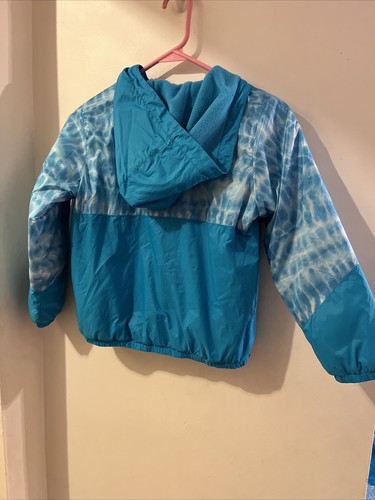 Lands End Hoodie Pullover Girls Small 6-7 Blue 1/4 Zip Pullover - Picture 2 of 12