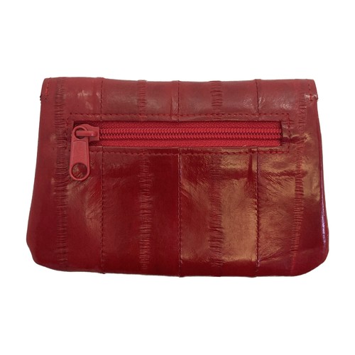 Genuine Eel Skin Leather Coin Purse Card Wallet - Picture 72 of 99
