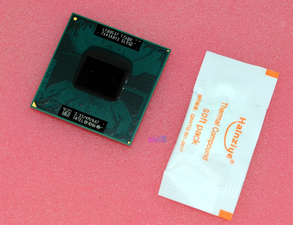 Intel Core 2 Duo T7600 2.33GHz 4MB 667 MHz Socket M PGA478 CPU Processor Tested - Image 3 of 4