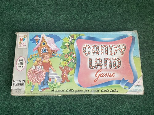 Vintage 1955 1962 Candy Land Board Game Milton Bradley Complete