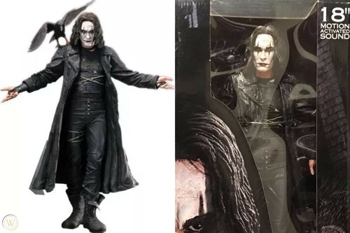 THE CROW~ERIC DRAVEN~BRANDON LEE~18" ACTION FIGURE~SOUND FX~REEL TOYS / NECA~MIB - Picture 3 of 7